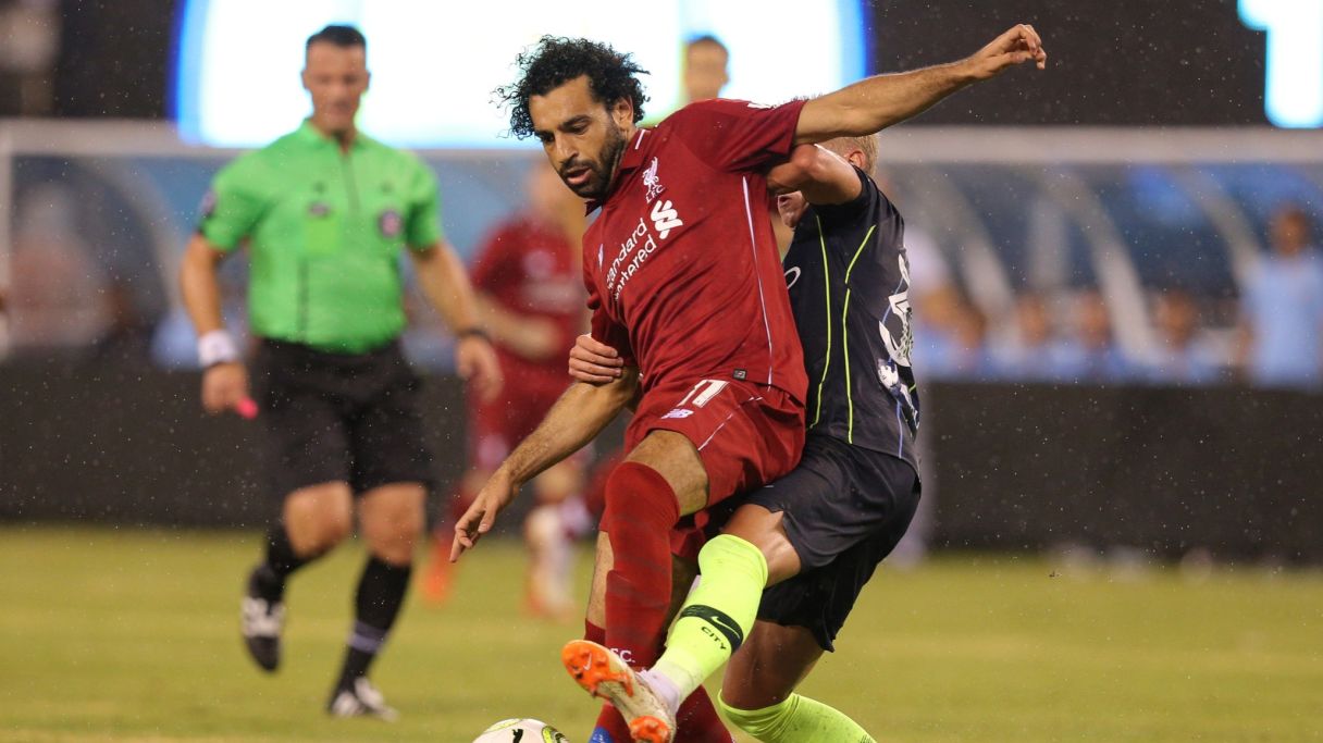 Mo Salah in action for Liverpool © Brad Penner-USA TODAY Sports