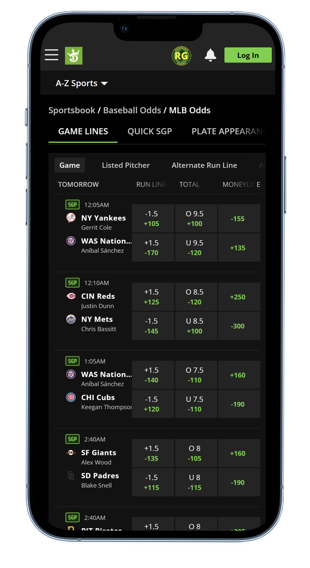 MLB Odds & Betting Lines
