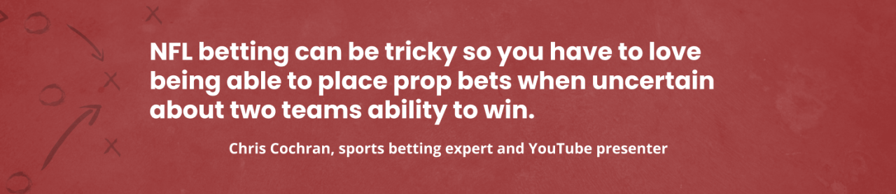 NFL prop bets quote mobile