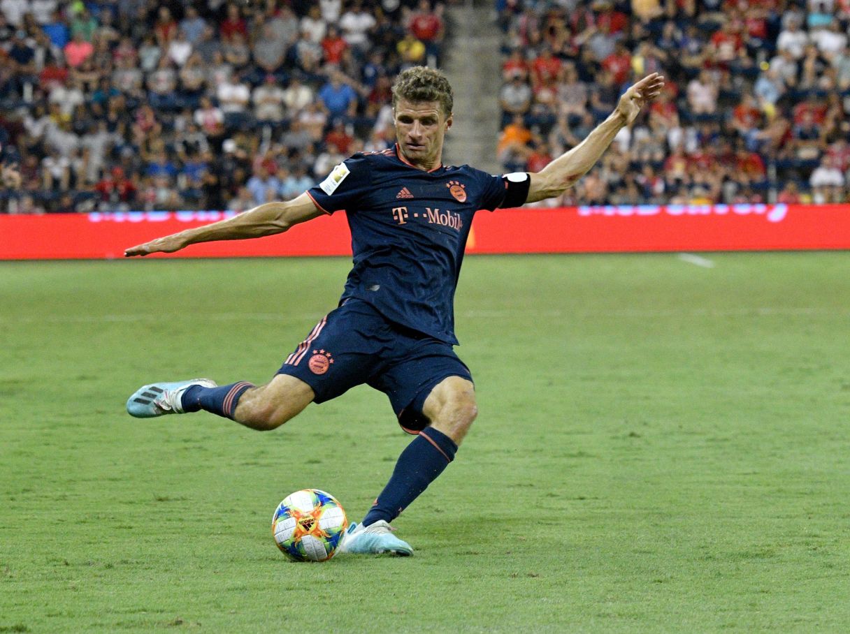 Bayern Munich forward Thomas Muller in action for the Bundesliga champions. Pic: Denny Medley-USA TODAY Sports