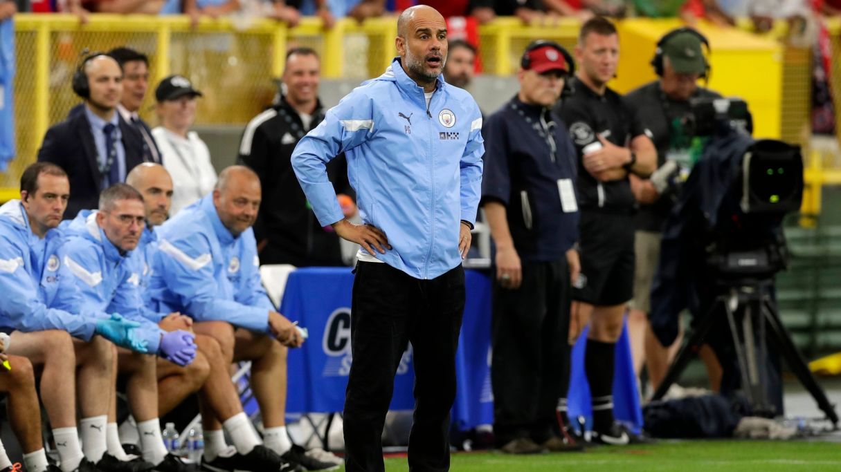 Manchester City manager Pep Guardiola will be hoping Erling Haaland will be his key to domestic and European success. Pic: © Sarah Kloepping/USA TODAY NETWORK-Wisconsin / USA TODAY NETWORK