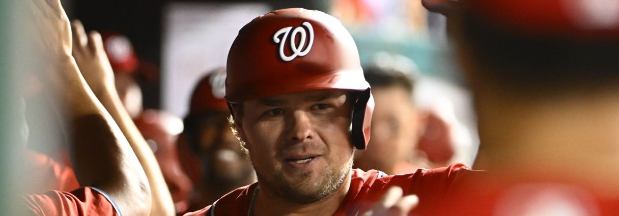 Washington Nationals first baseman Luke Voit 