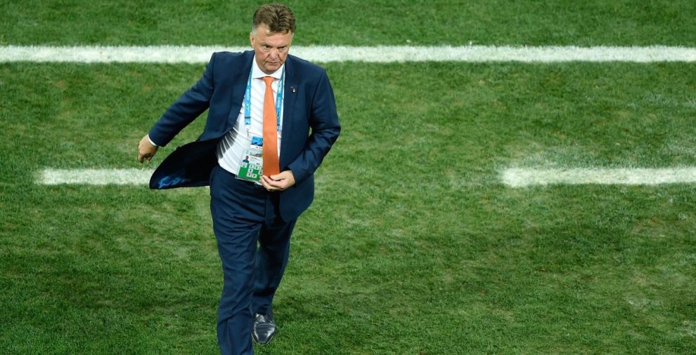 Netherlands manager Louis van Gaal during the semifinal match against Argentina in the 2014 World Cup. Pic: Tim Groothuis/Witters Sport via USA TODAY Sports