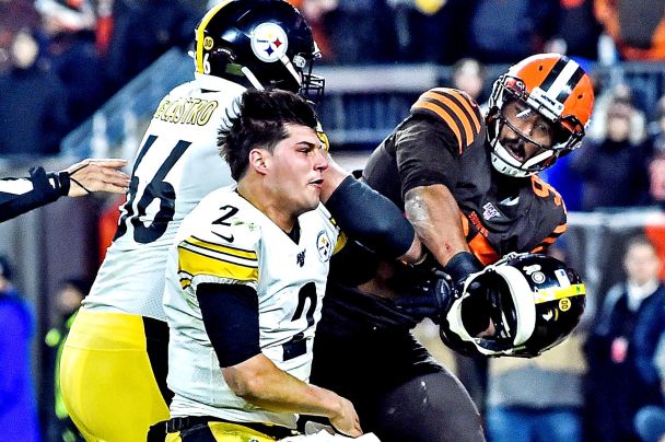 NFL Mason Rudolph Myles Garrett Pittsburgh Steelers Cleveland Browns