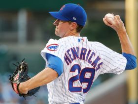 Chicago Cubs starting pitcher Kyle Hendricks. © Kamil Krzaczynski-USA TODAY Sports