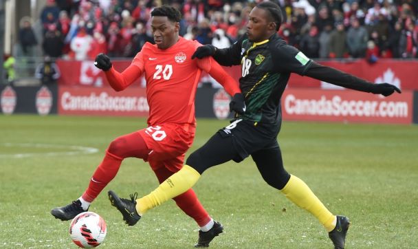 Canada forward Jonathan David in action. Pic: Dan Hamilton-USA TODAY Sports