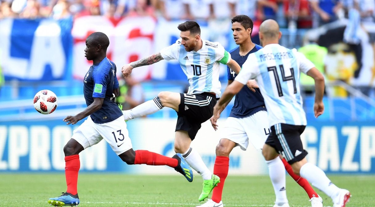 Lionel Messi causes carnage among the French players