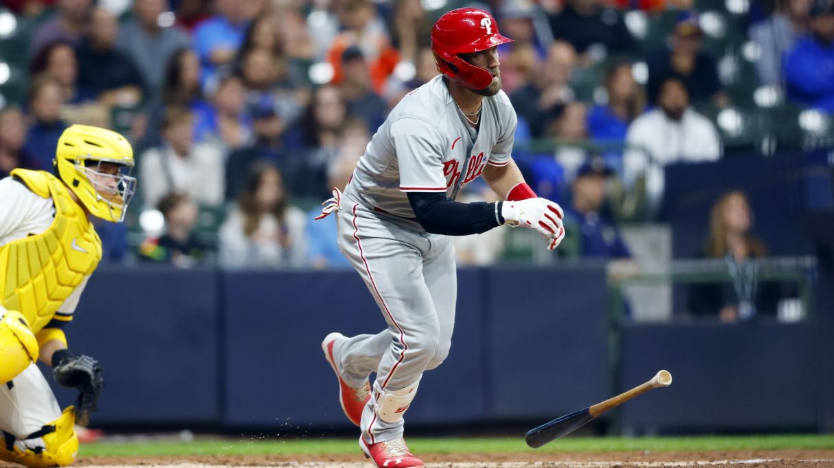 Bryce Harper MLB: Philadelphia Phillies at Milwaukee Brewers 